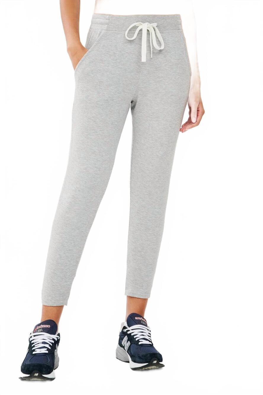 NEW SPLITS59 reena fleece 7/8 sweatpants in heather grey
